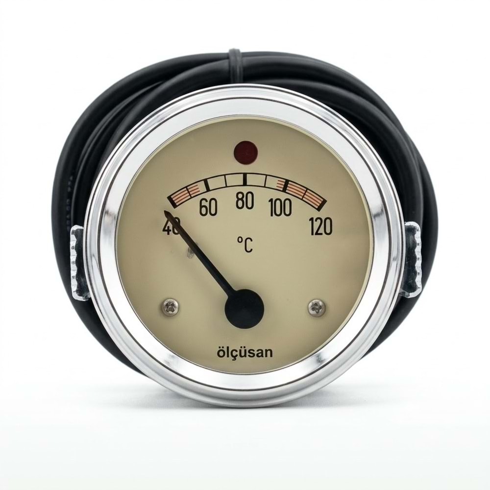 Hararet Gösterge Saati Rakamlı İkazlı 60mm 2 mt 113347