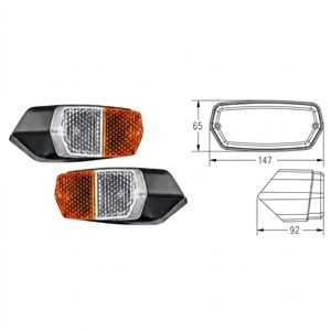 Fiat 450, 640 Ön Sinyal Lambası Sol 4247214
