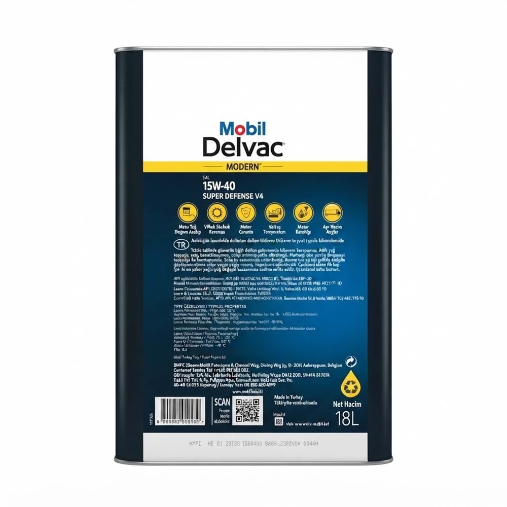 SAE 15W-40 Delvac Super Defense V4 MX 18 Litre