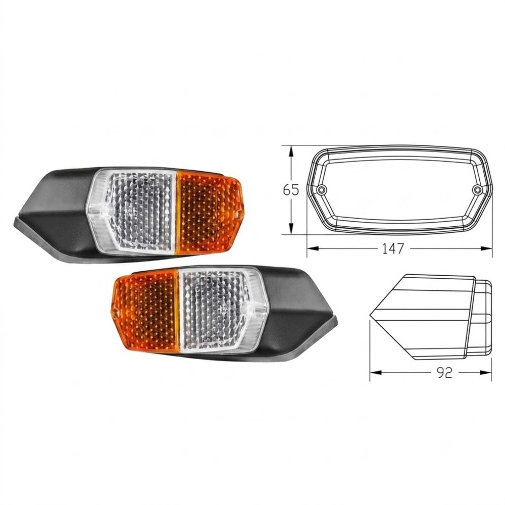Fiat 450, 640 Ön Sinyal Lambası Sağ 4247213
