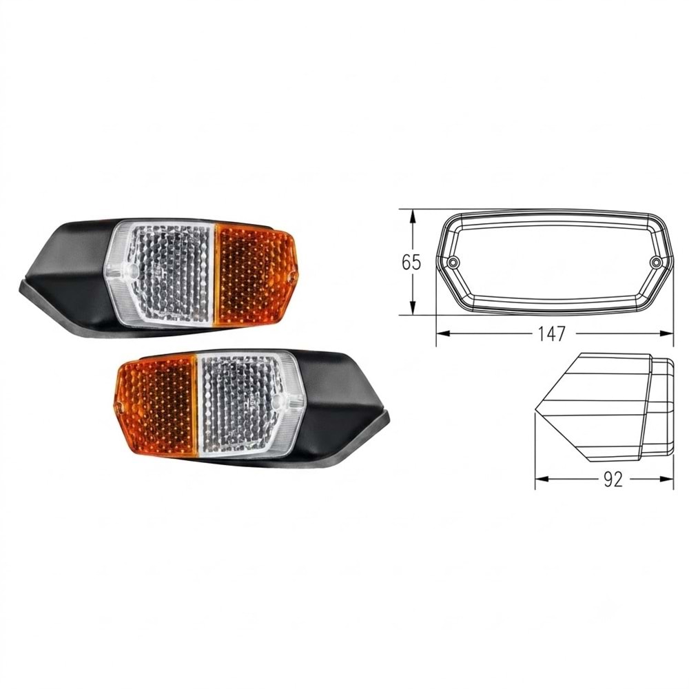 Fiat 450, 640 Ön Sinyal Lambası Sol 4247214
