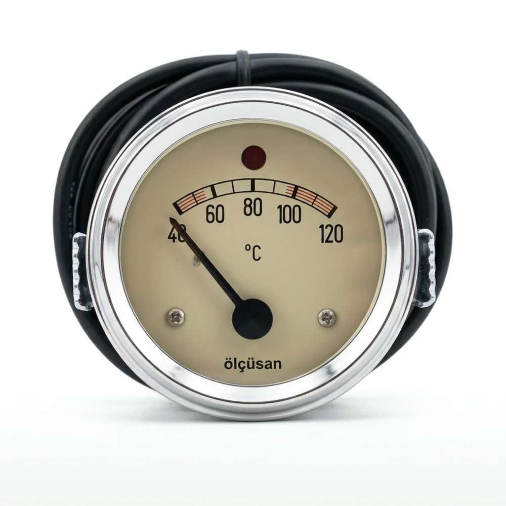 Hararet Gösterge Saati Rakamlı İkazlı 60mm 2 mt 113347
