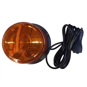 Döner Lamba 10 Fonksiyonlu Ledli Civata, Vantuz, Mıkantıs Bağlantılı Sarı 12/24V-48W 31103